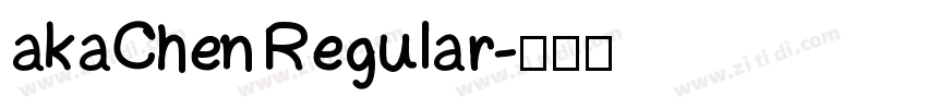akaChen Regular字体转换